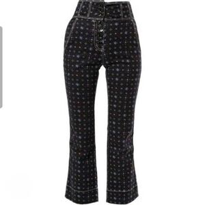 Ulla Johnson Ellis High Waisted Cropped Jeans